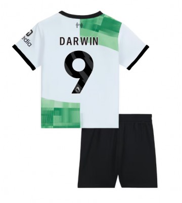 Liverpool Darwin Nunez #9 Replika Babytøj Udebanesæt Børn 2023-24 Kortærmet (+ Korte bukser)